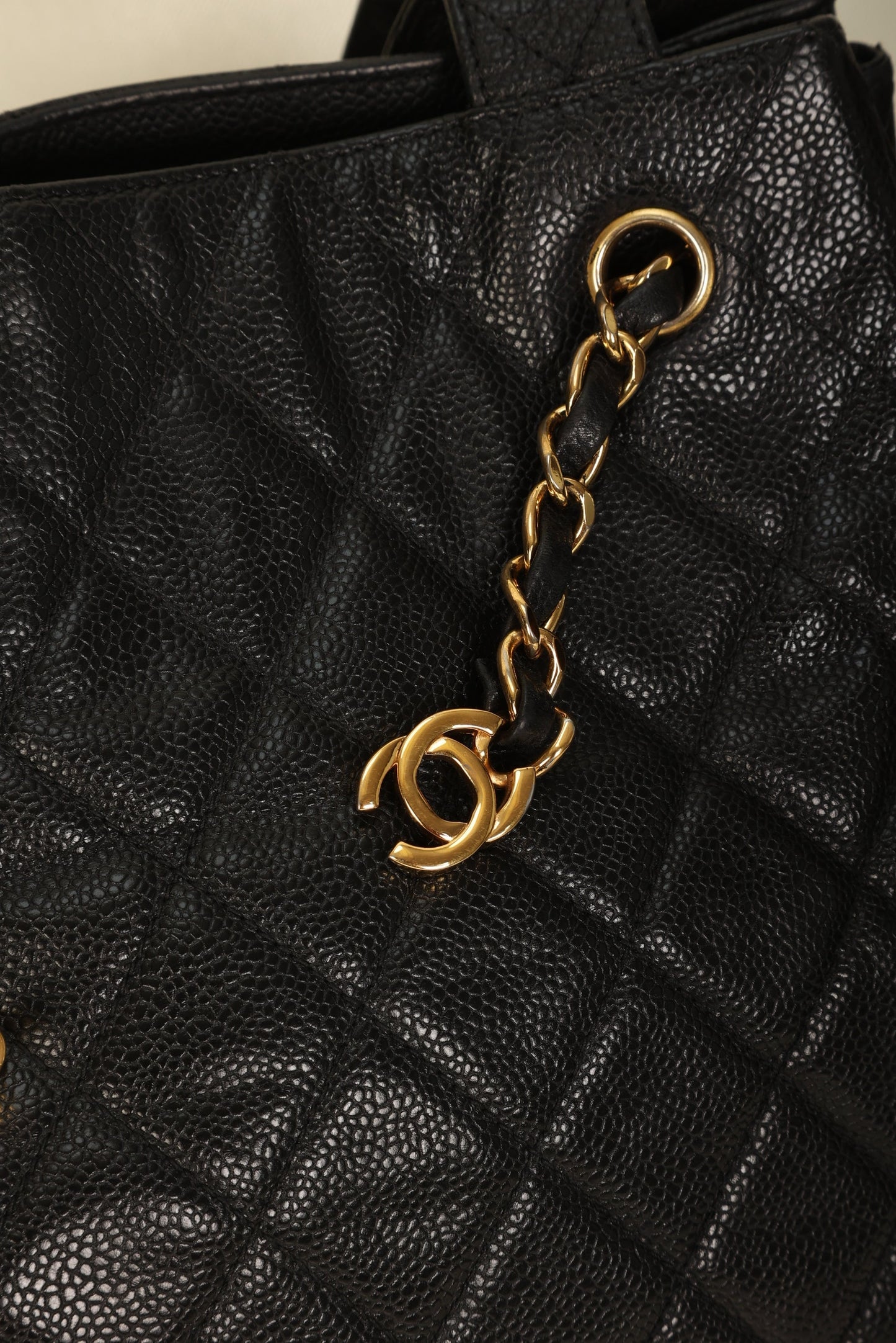 Chanel Caviar Turnlock Tote