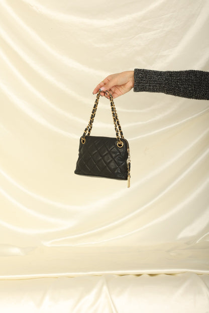 Chanel 1989 Lambskin Mini Zip Tote
