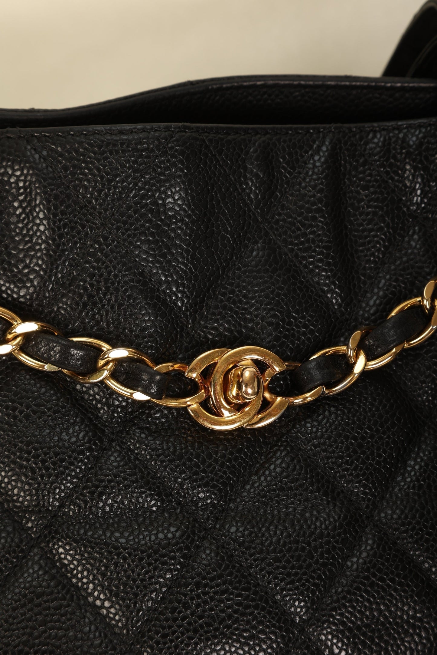 Chanel Caviar Turnlock Tote