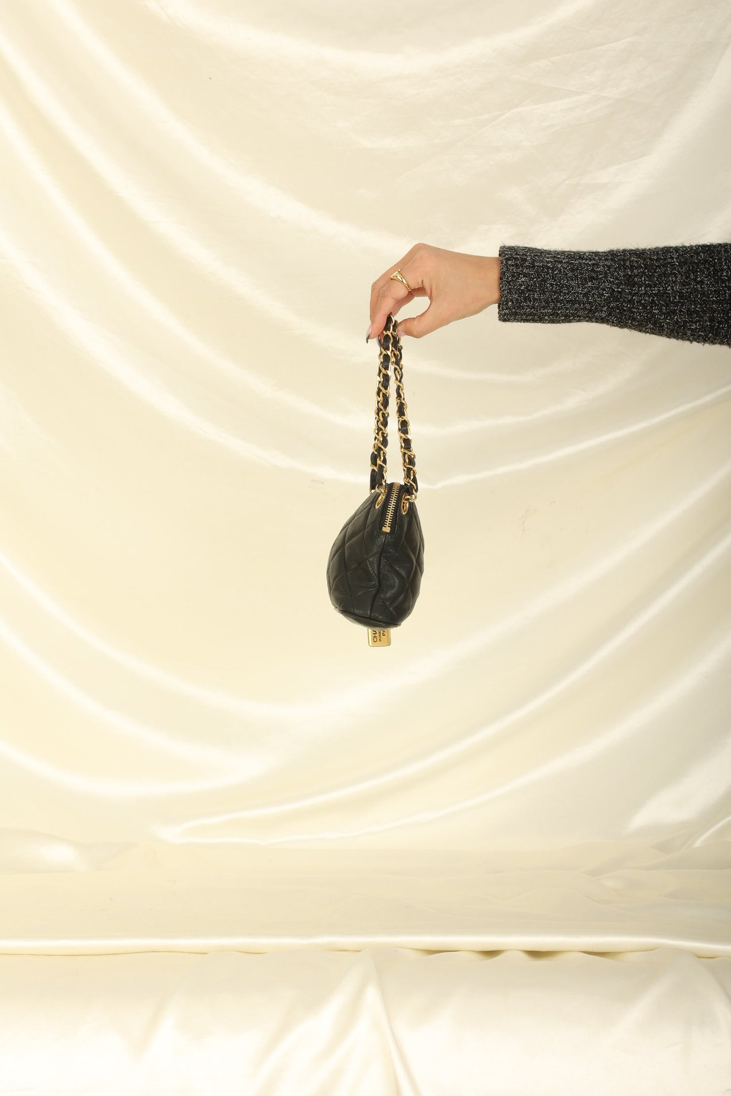 Chanel 1989 Lambskin Mini Zip Tote