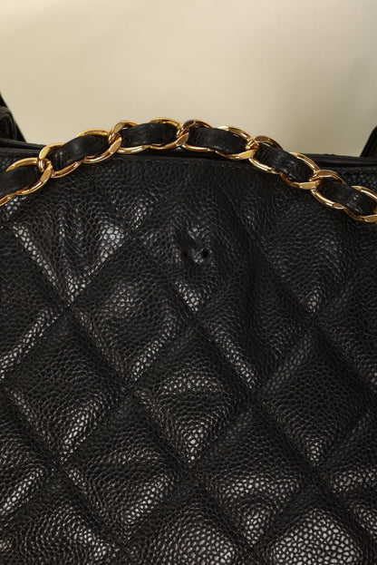 Chanel Caviar Turnlock Tote