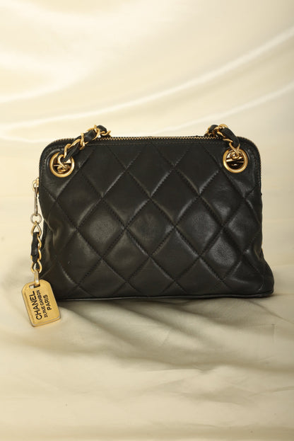 Chanel 1989 Lambskin Mini Zip Tote