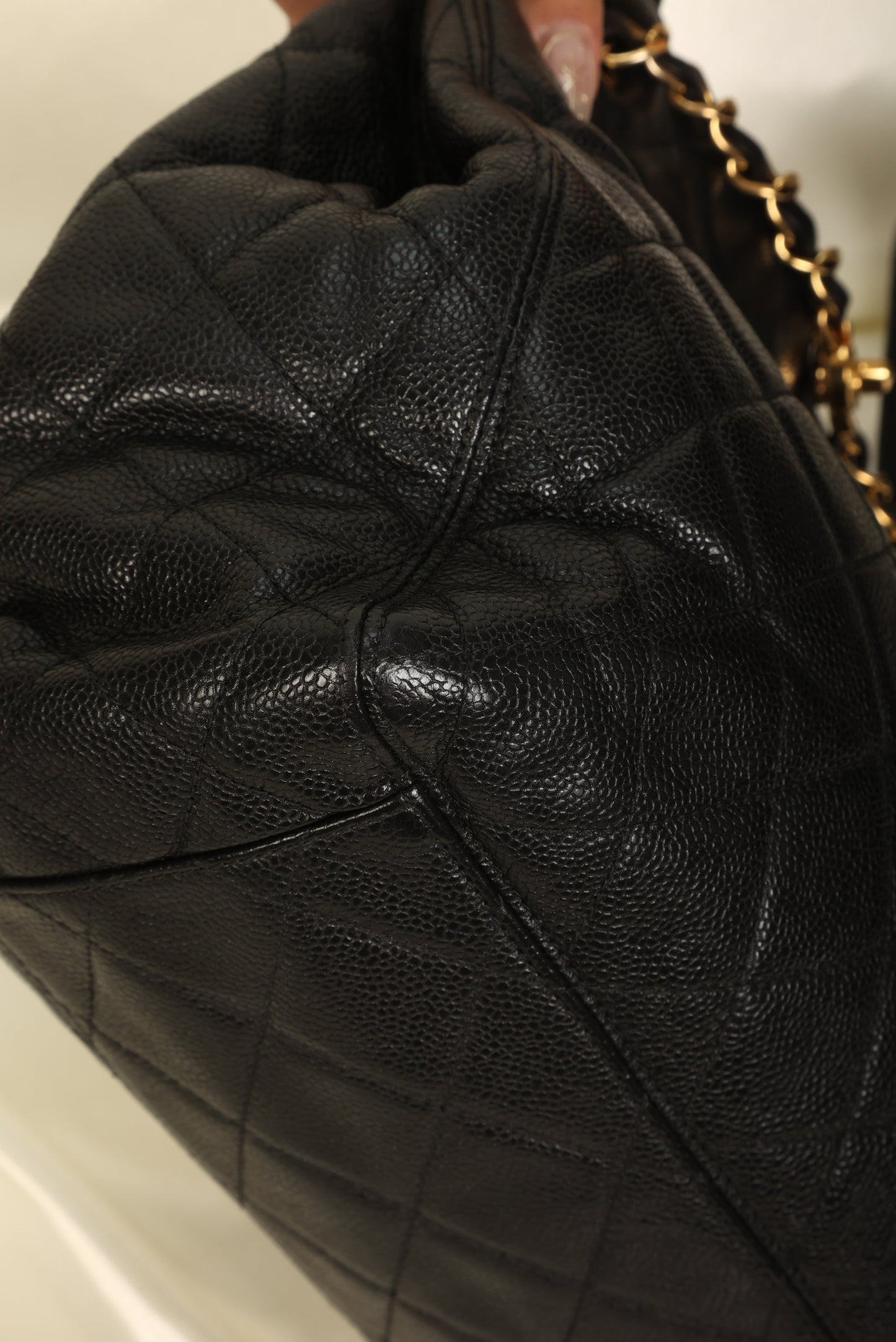 Chanel Caviar Turnlock Tote