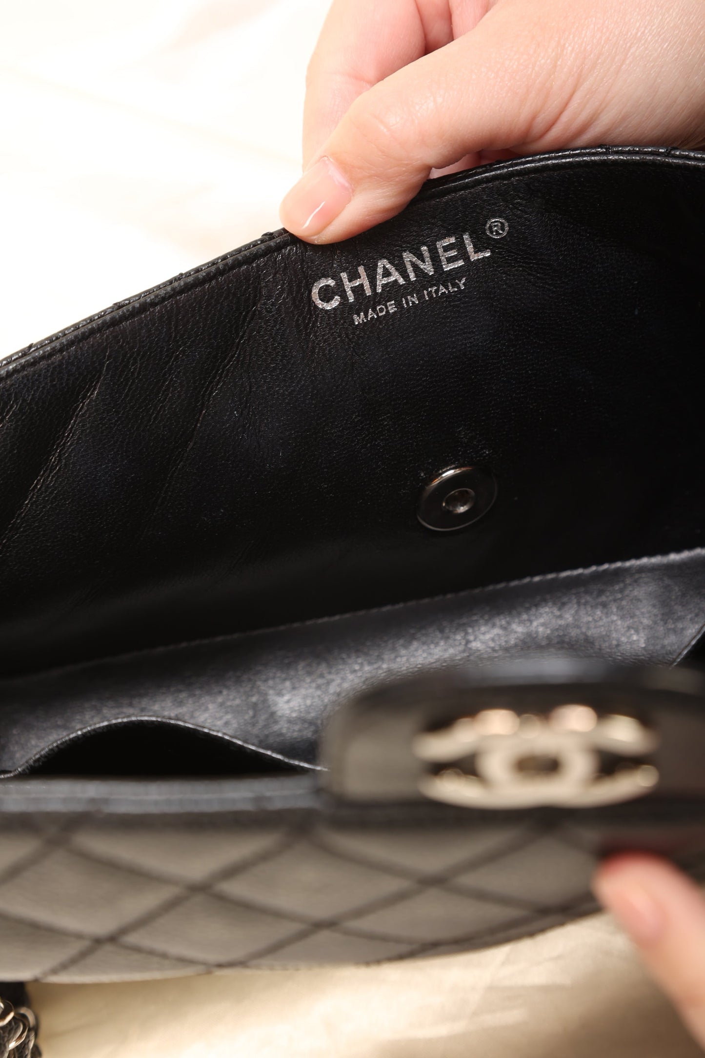 Chanel Caviar East West Flap