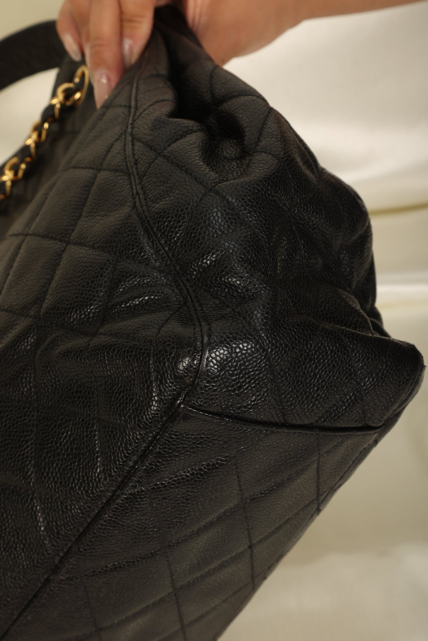Chanel Caviar Turnlock Tote
