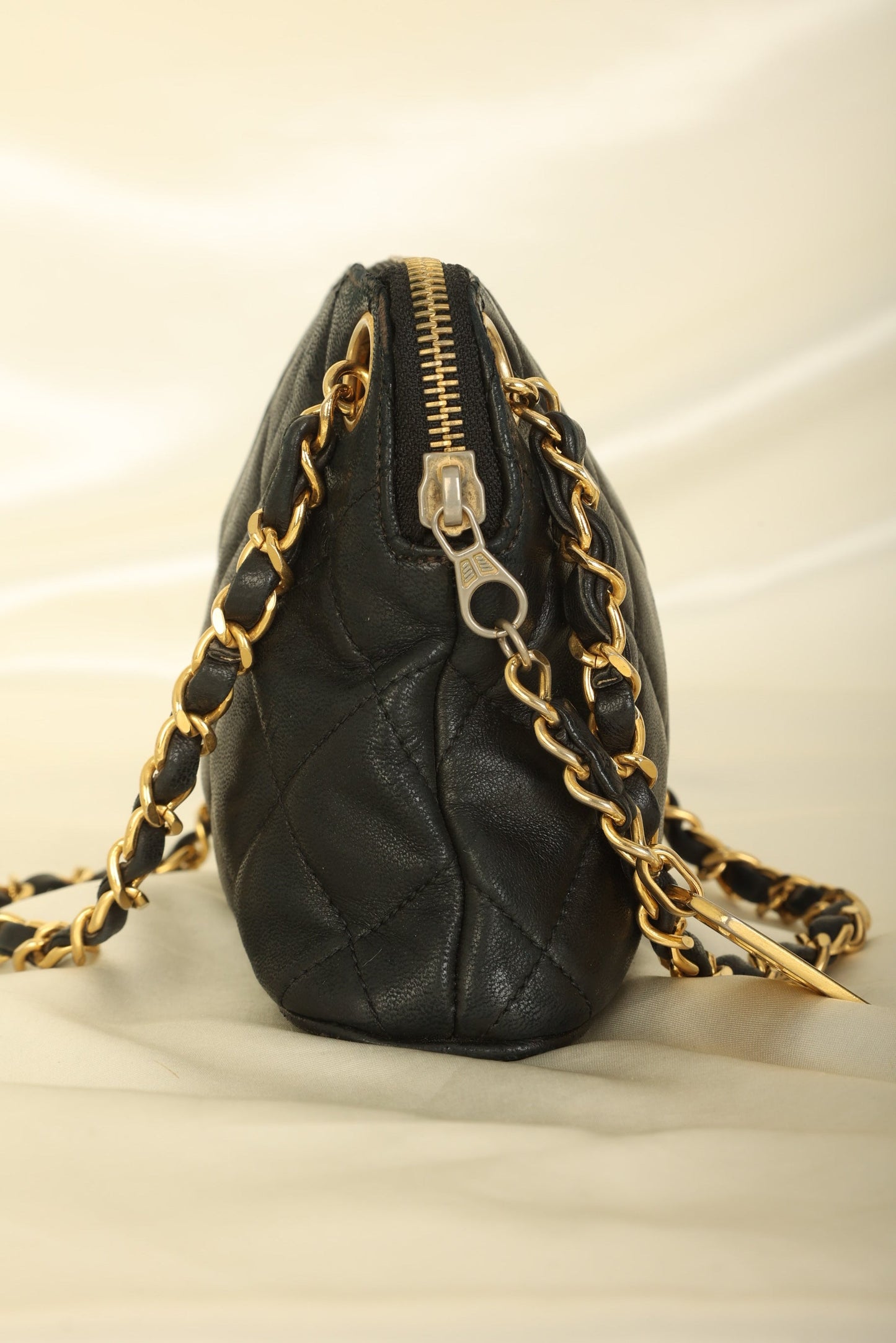 Chanel 1989 Lambskin Mini Zip Tote