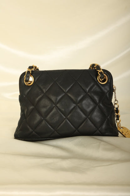 Chanel 1989 Lambskin Mini Zip Tote