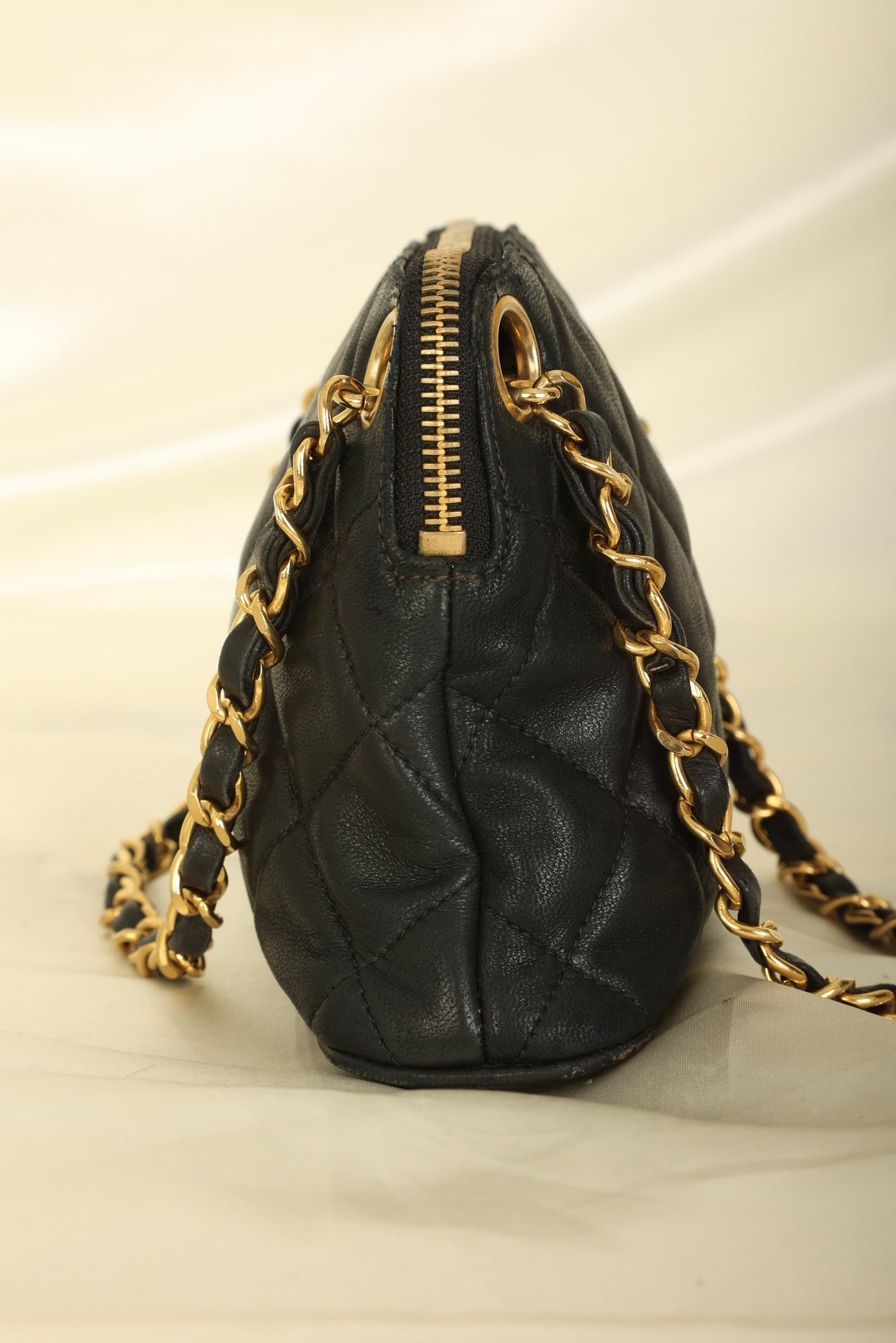 Chanel 1989 Lambskin Mini Zip Tote