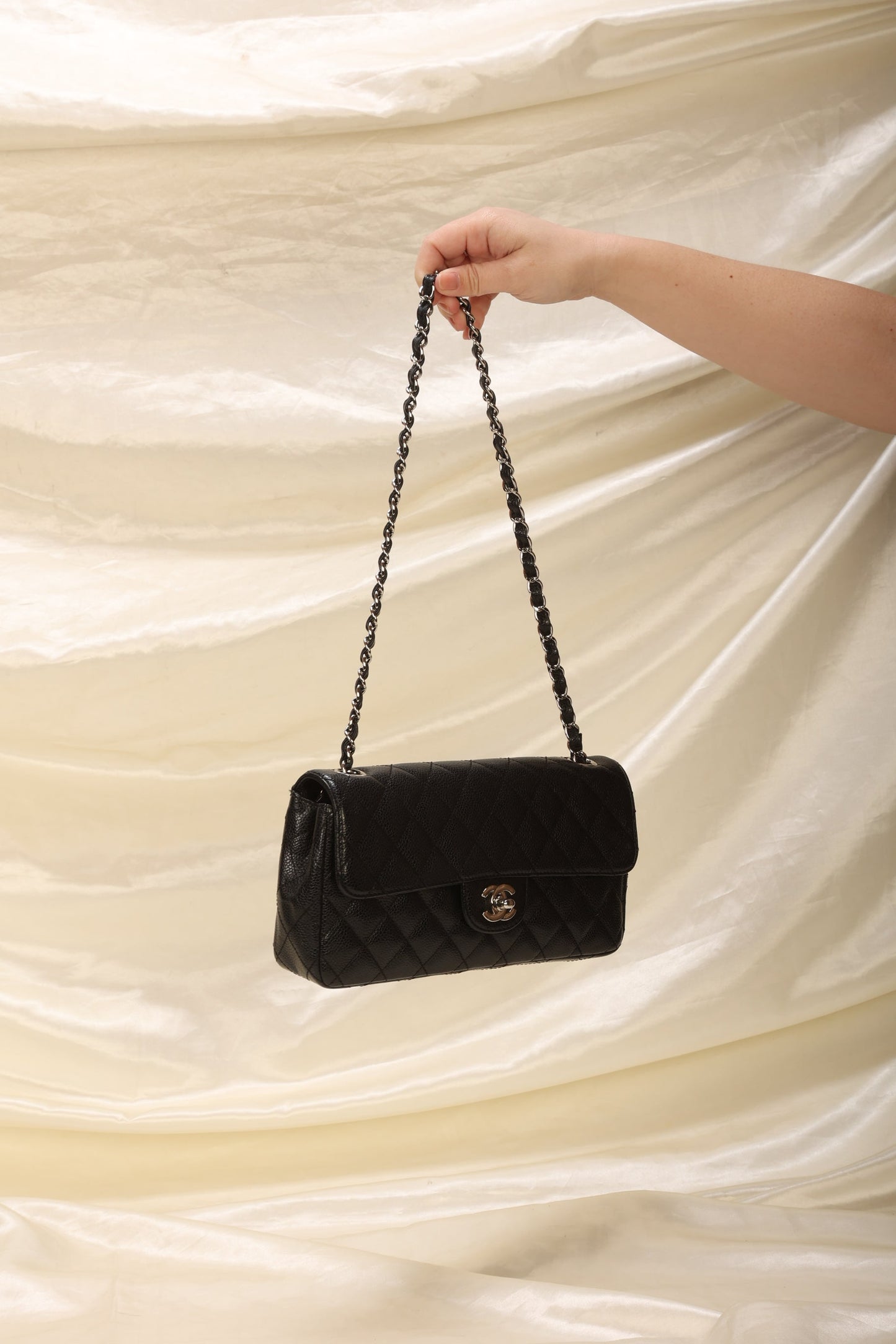 Chanel Caviar East West Flap