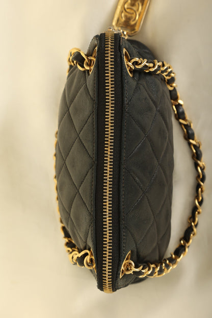 Chanel 1989 Lambskin Mini Zip Tote