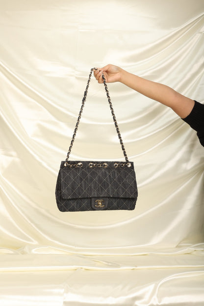 Extremely Rare Chanel Denim Classic Flap