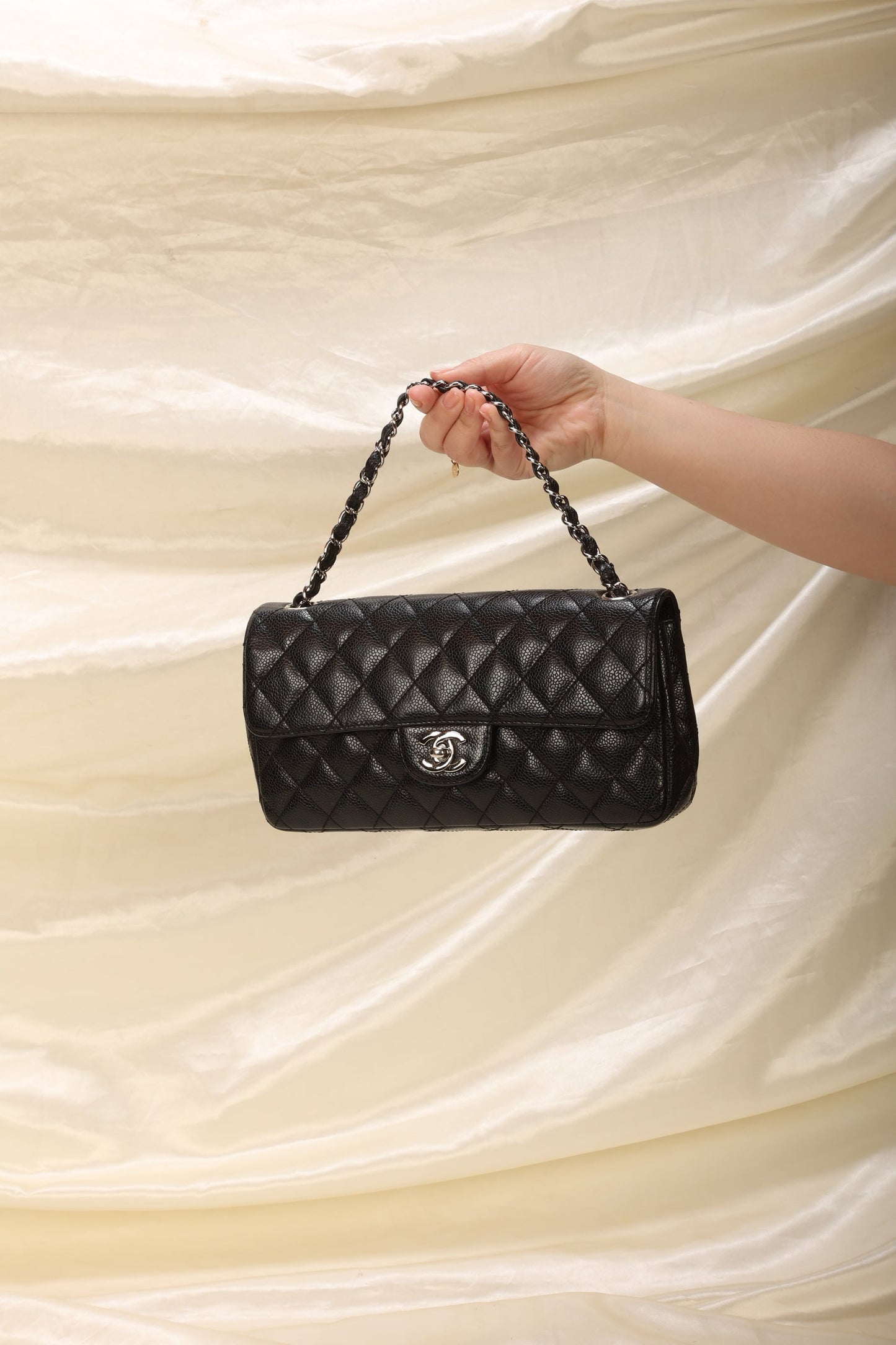 Chanel Caviar East West Flap