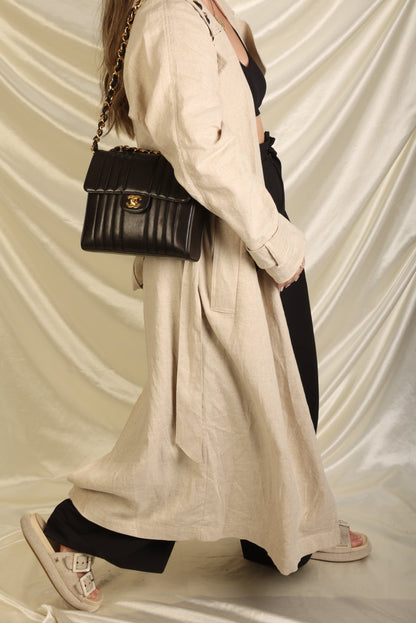 Chanel Vertical Lambskin Square Flap
