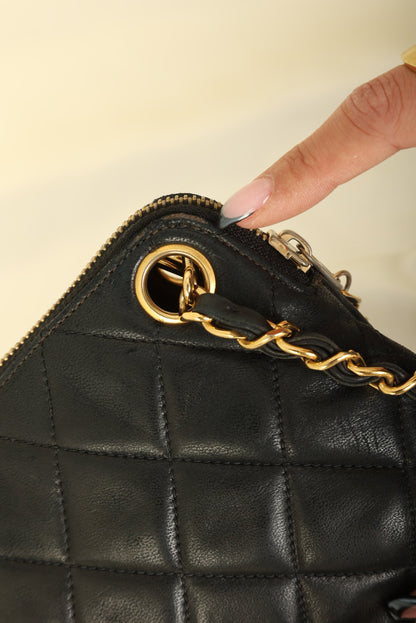Chanel 1989 Lambskin Mini Zip Tote