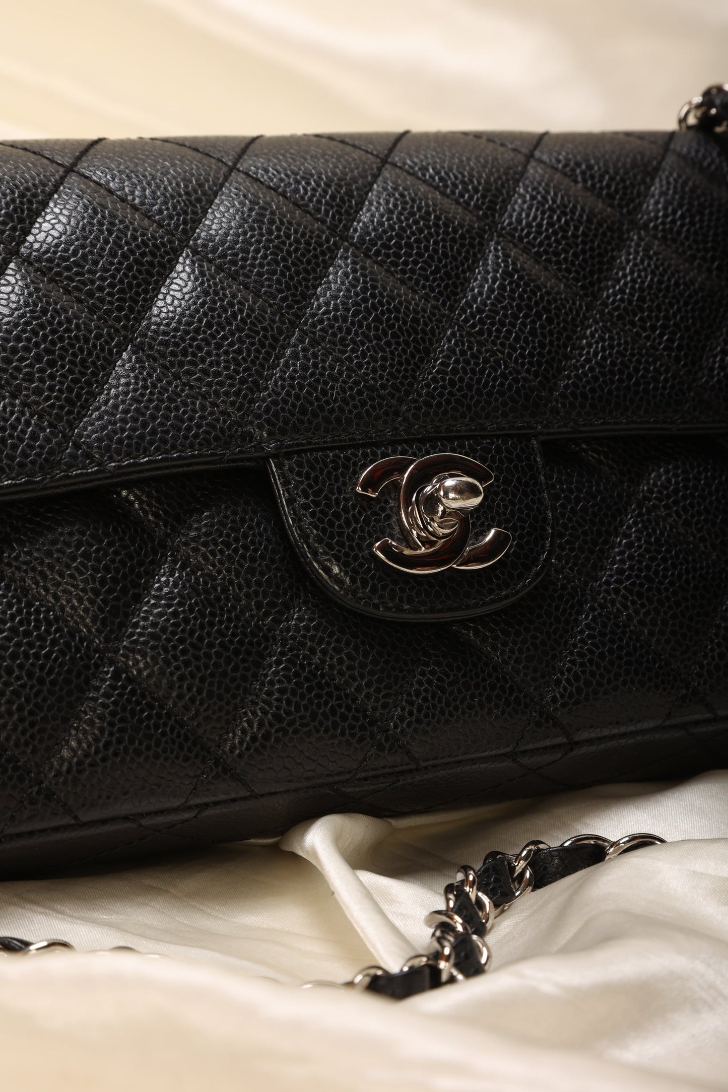 Chanel Caviar East West Flap
