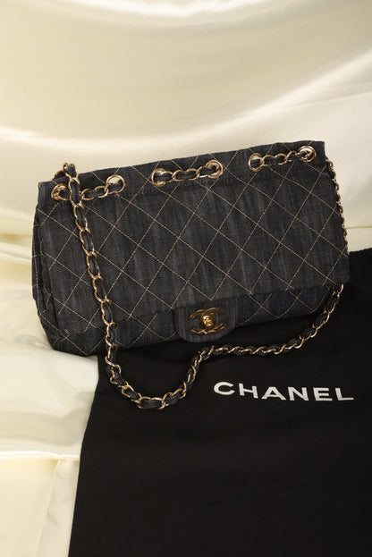Extremely Rare Chanel Denim Classic Flap
