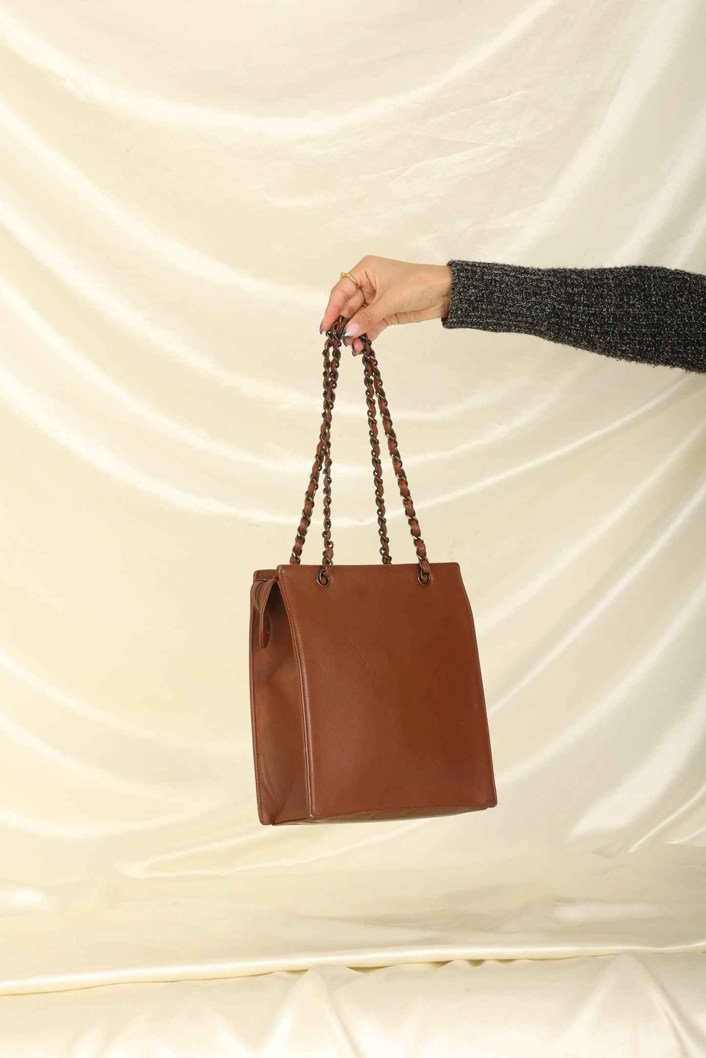 Chanel 1997 Calfskin Turnlock Tote