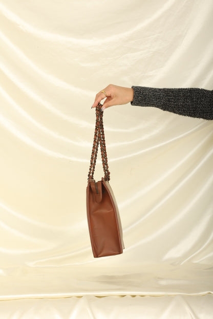 Chanel 1997 Calfskin Turnlock Tote
