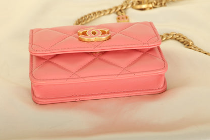 Chanel 2021 Lambskin Chain Waist Bag