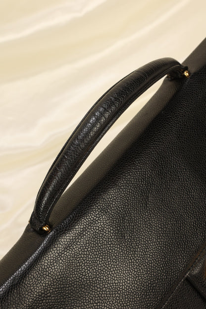 Chanel XL Logo Caviar Briefcase Bag