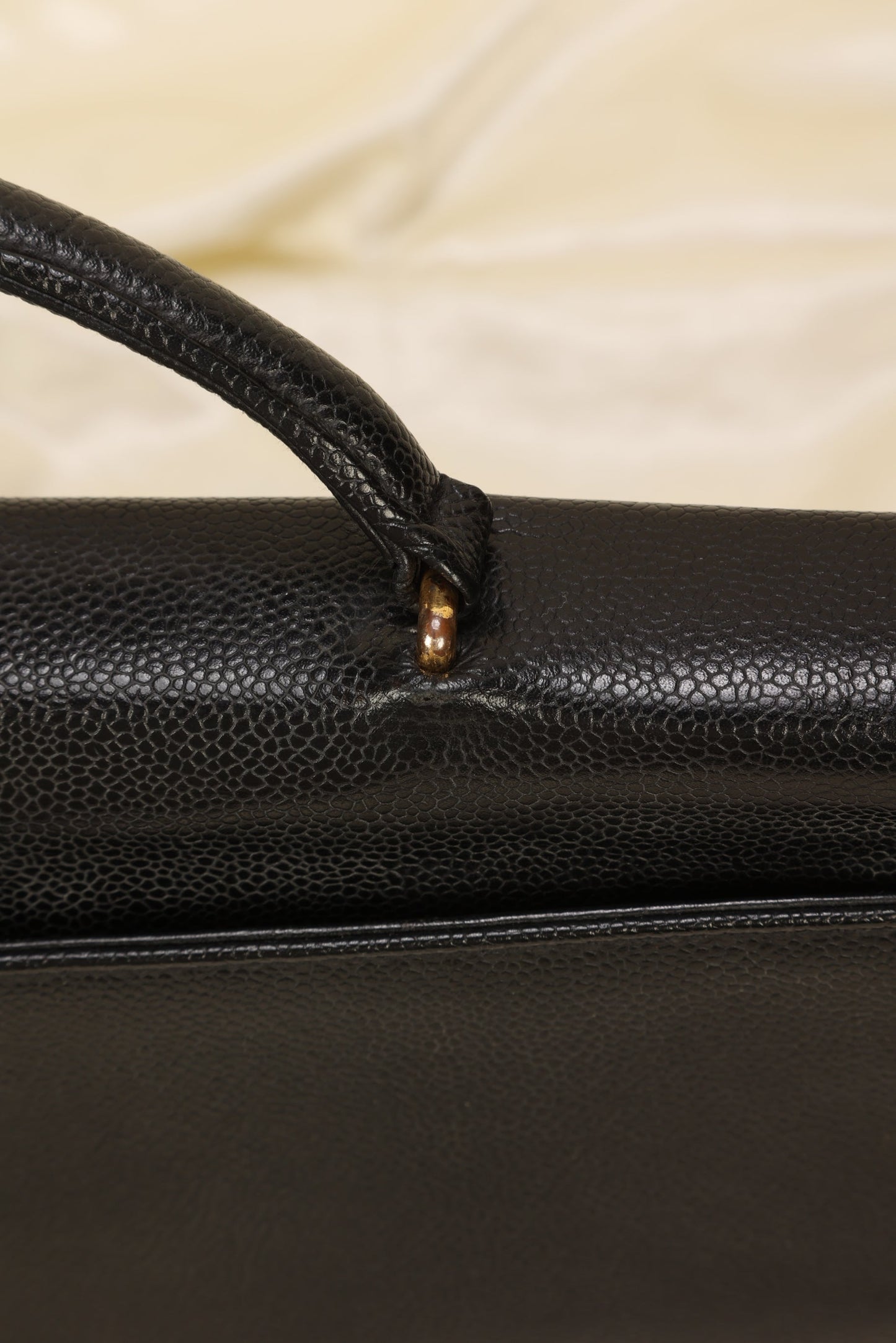 Chanel XL Logo Caviar Briefcase Bag