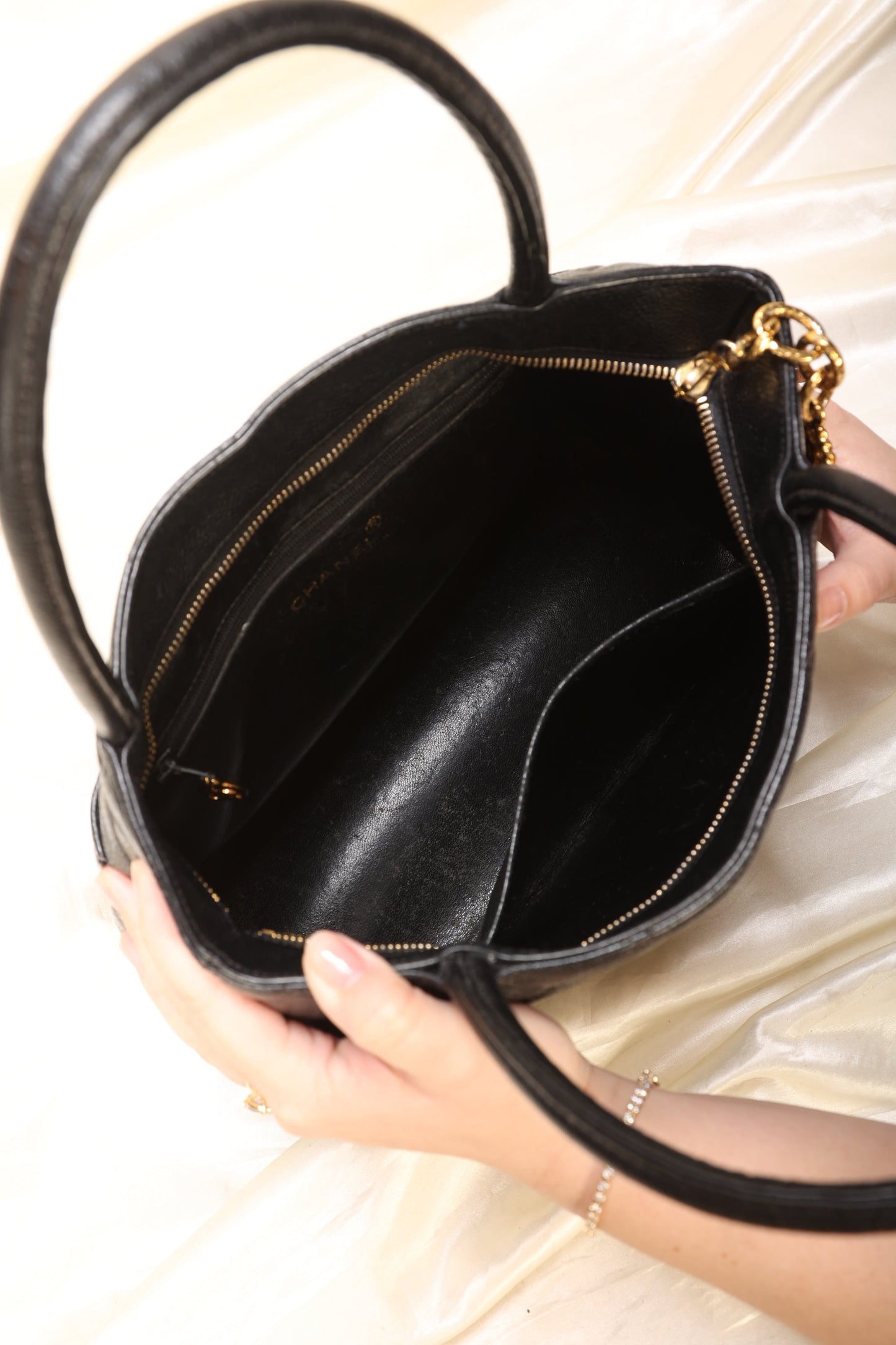 Chanel Caviar Medallion Tote