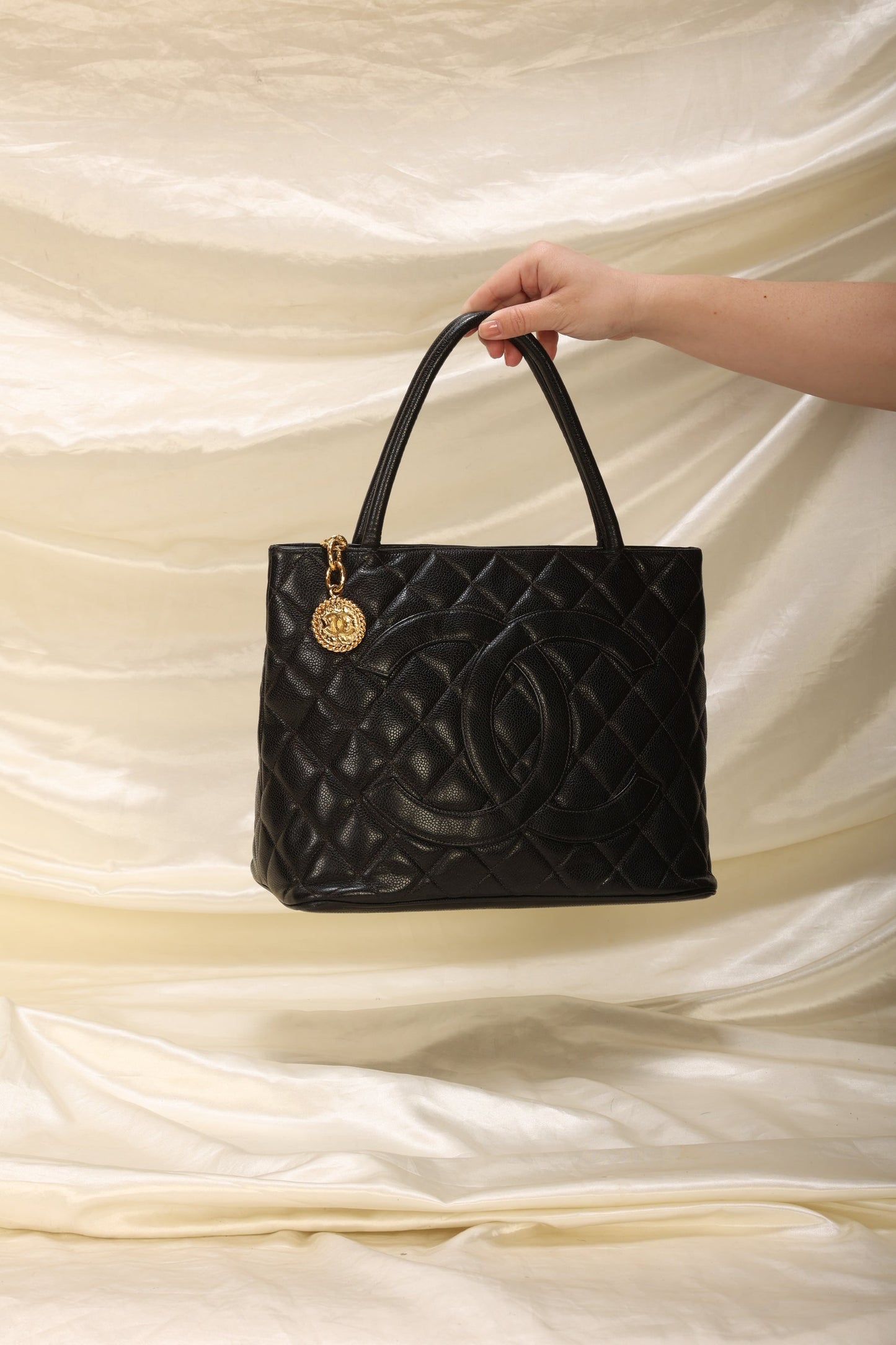 Chanel Caviar Medallion Tote
