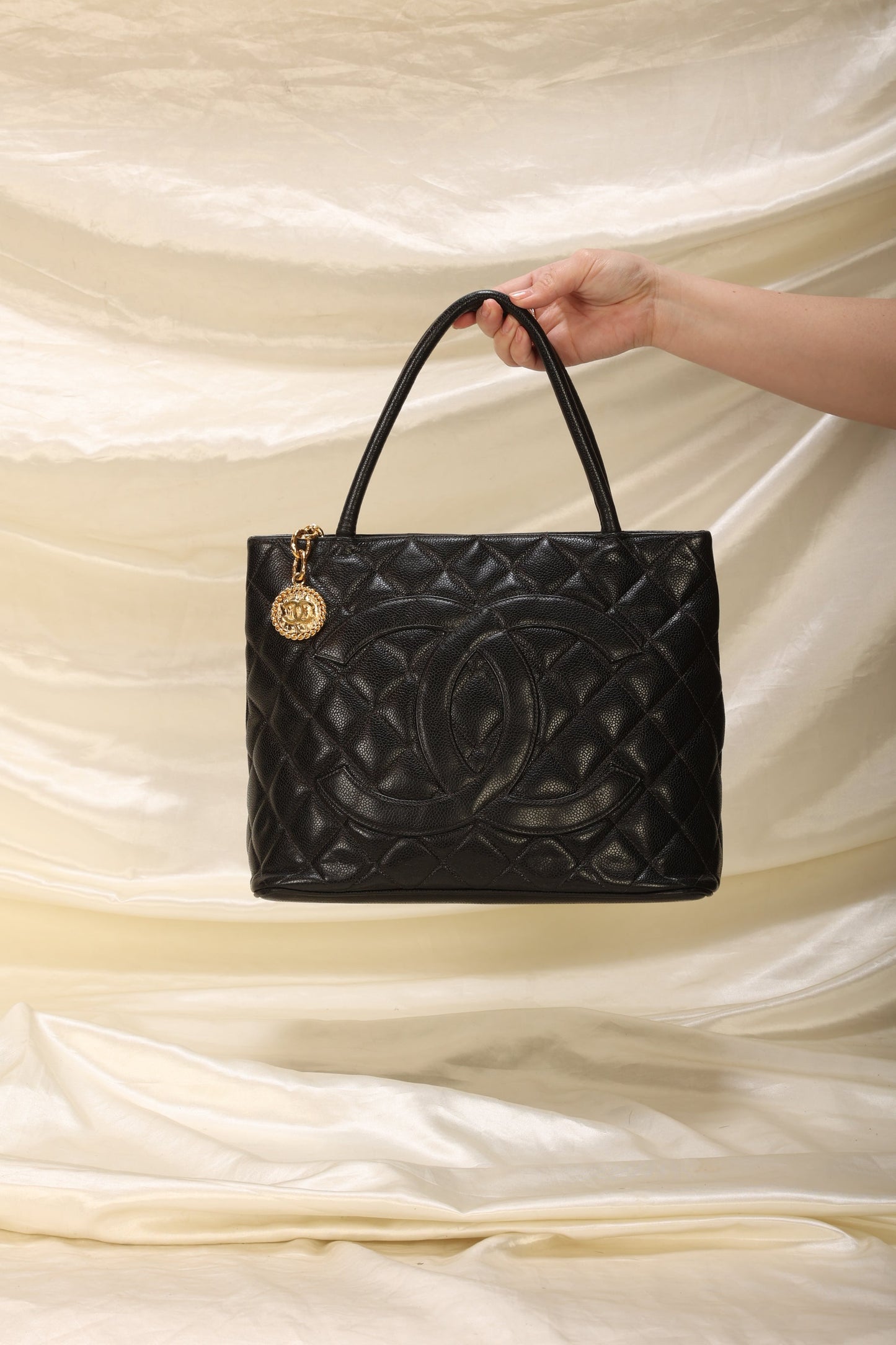 Chanel Caviar Medallion Tote