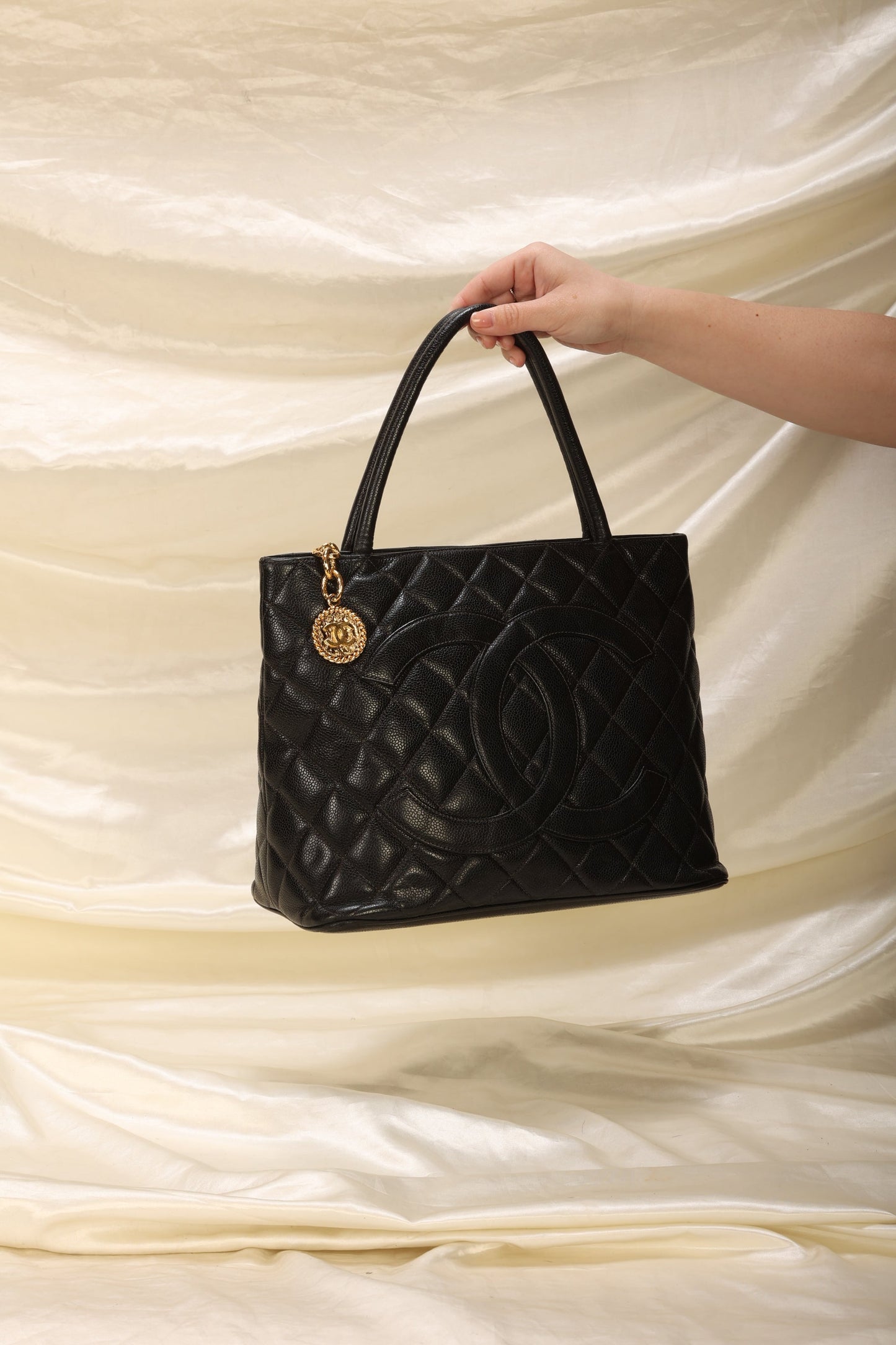 Chanel Caviar Medallion Tote