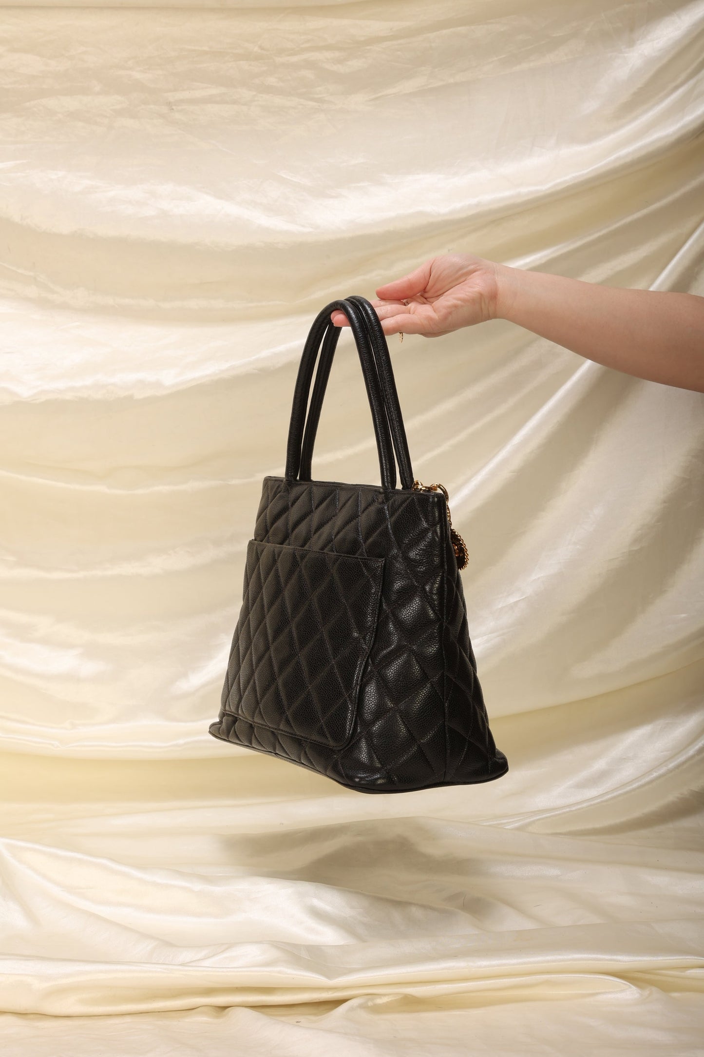 Chanel Caviar Medallion Tote