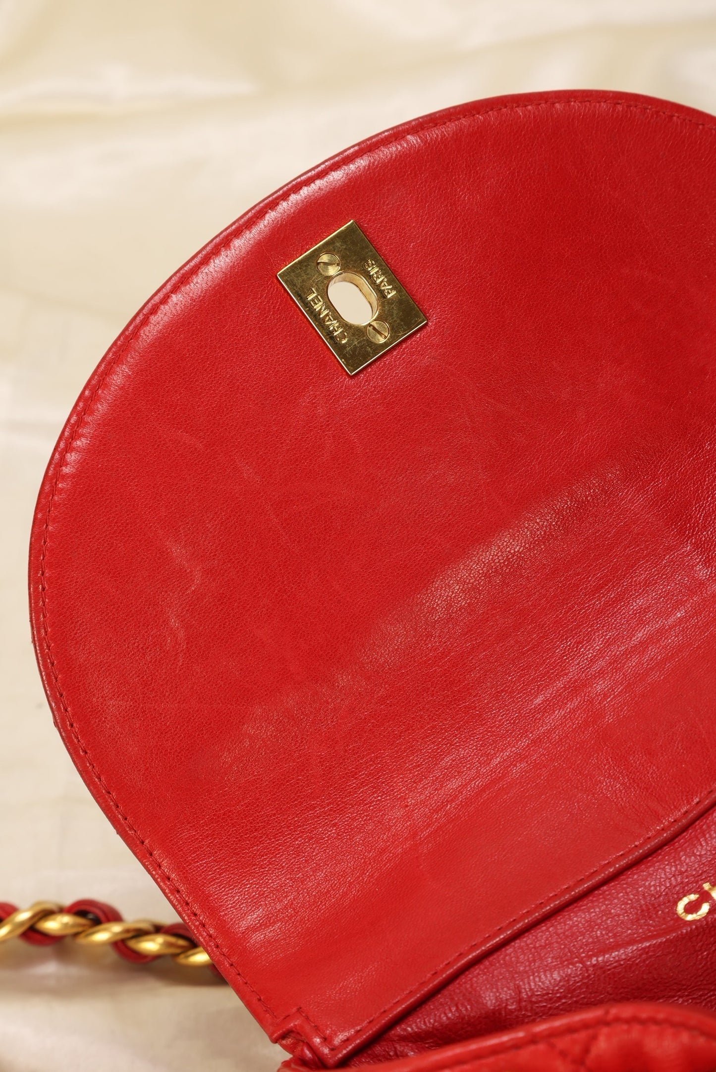 Extremely Rare Chanel Lambskin Double Turnlock Backpack