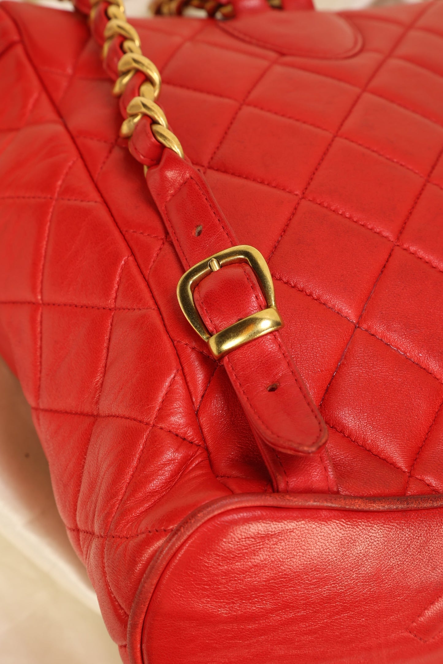 Extremely Rare Chanel Lambskin Double Turnlock Backpack
