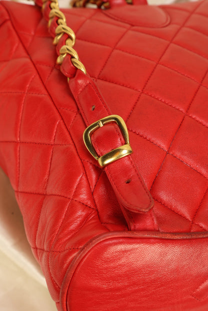 Extremely Rare Chanel Lambskin Double Turnlock Backpack