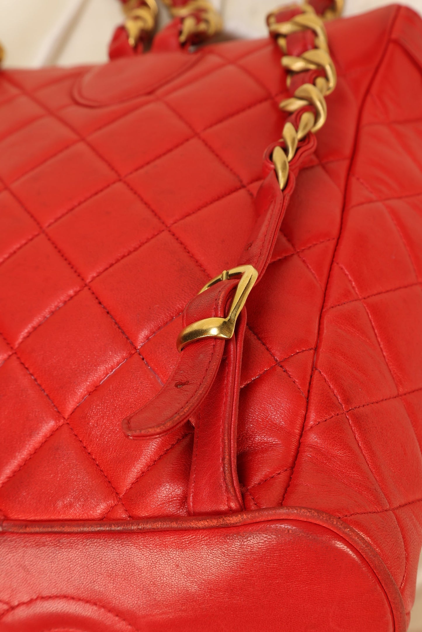 Extremely Rare Chanel Lambskin Double Turnlock Backpack