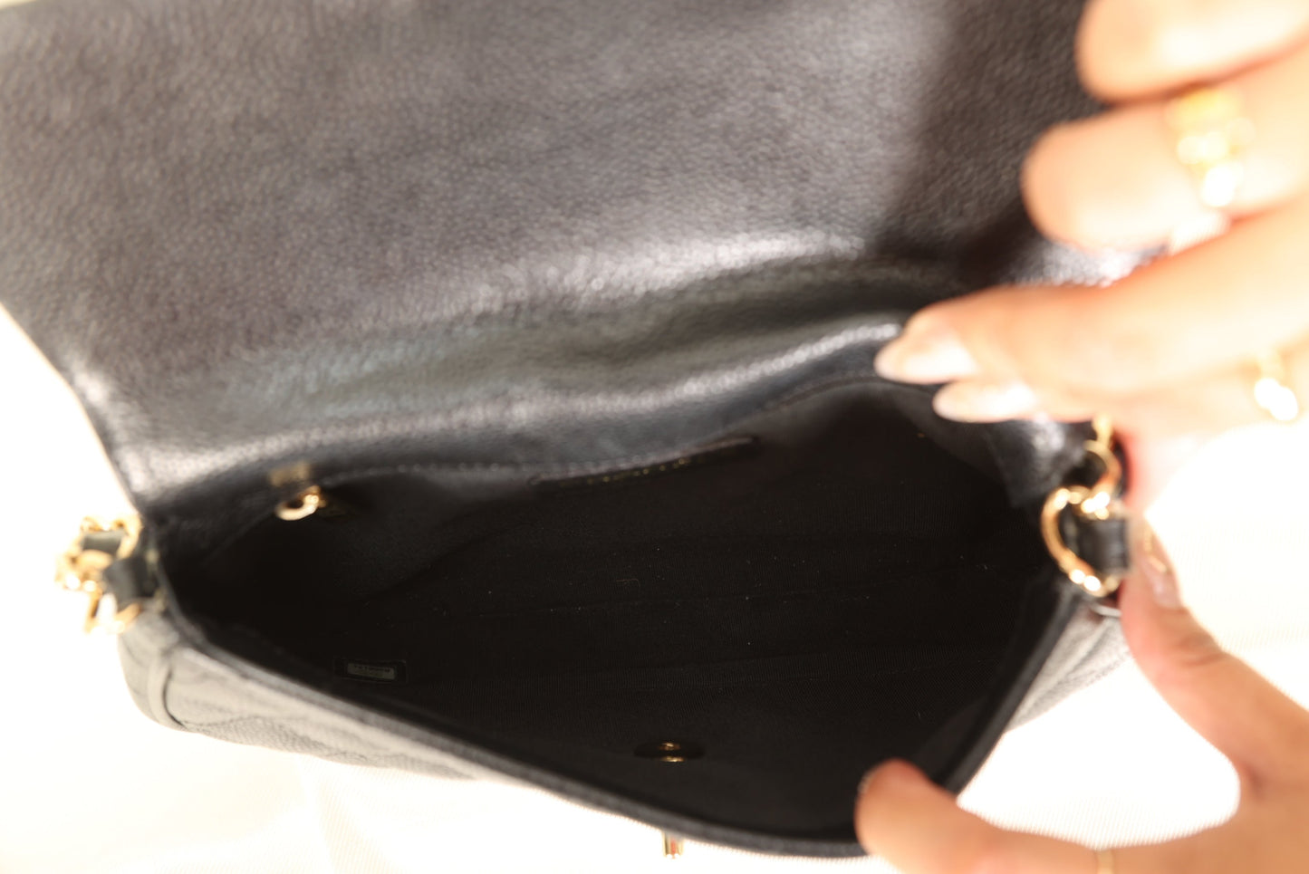 Extremely Rare Chanel Caviar Half Moon Flap