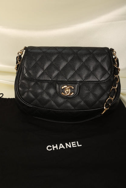 Extremely Rare Chanel Caviar Half Moon Flap