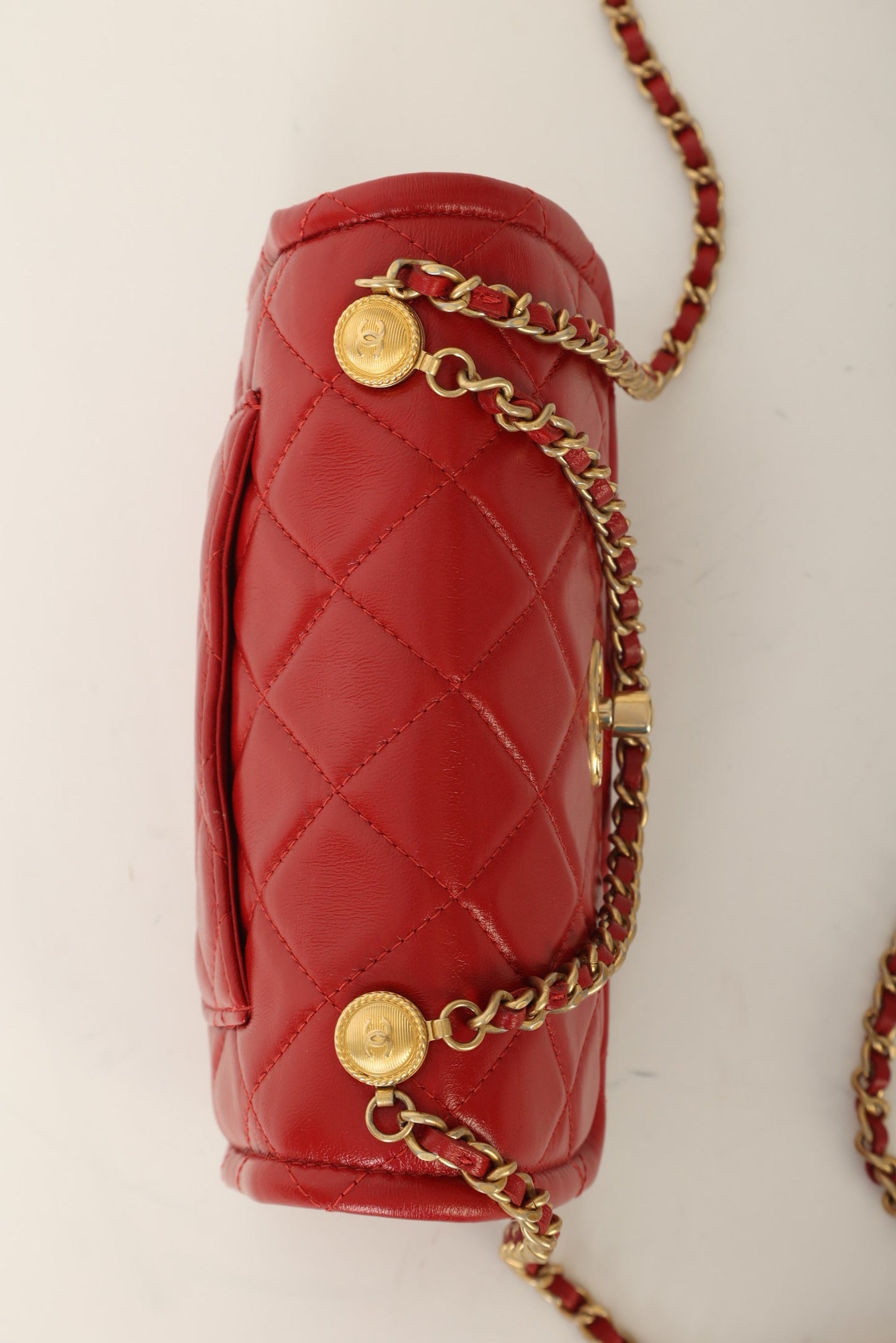 Chanel 2020 Calfskin Chain Flap