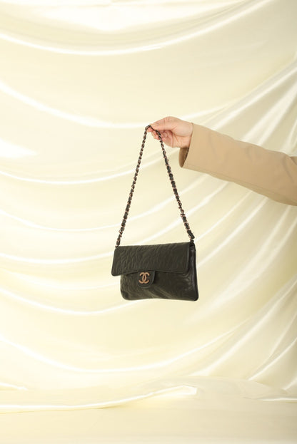 Extremely Rare Chanel Lambskin Camellia Pochette