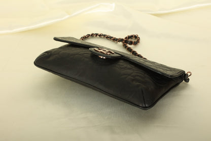 Extremely Rare Chanel Lambskin Camellia Pochette