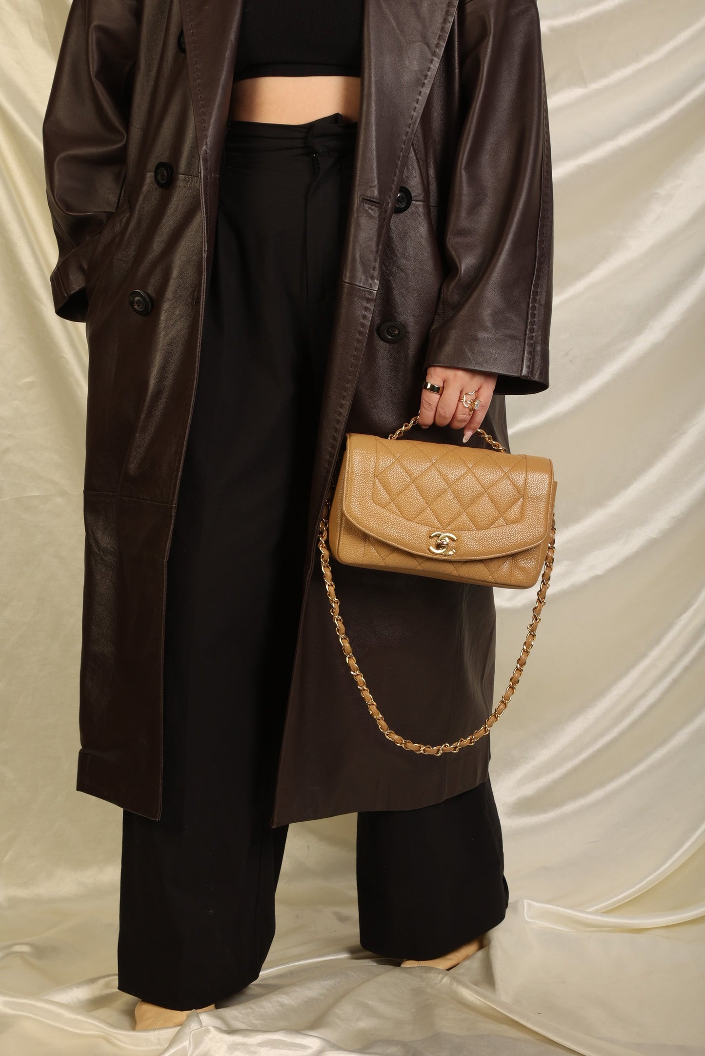Extremely Rare Chanel Caviar Small Diana