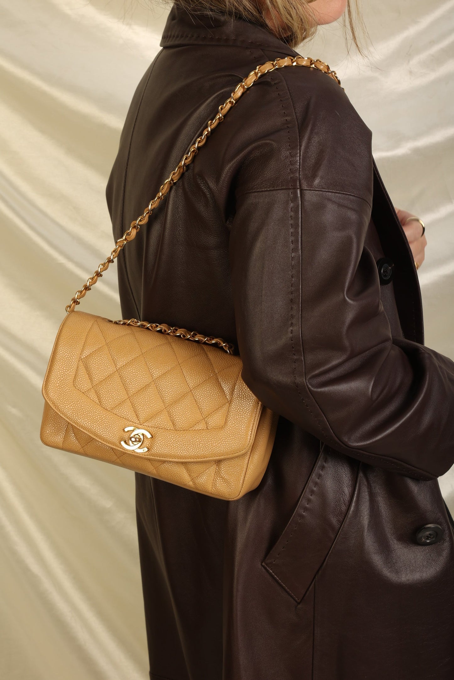 Extremely Rare Chanel Caviar Small Diana