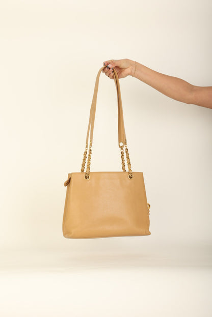 Chanel Caviar Turnlock Tote