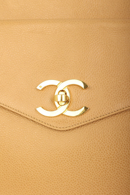 Chanel Caviar Turnlock Tote