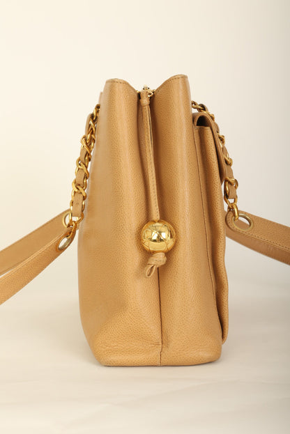 Chanel Caviar Turnlock Tote