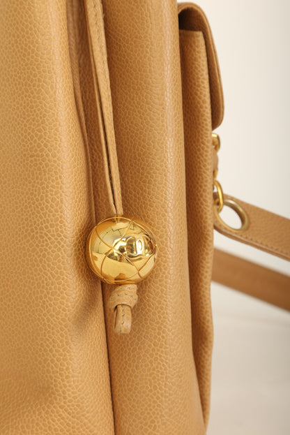 Chanel Caviar Turnlock Tote