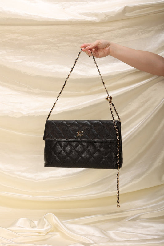 Chanel Caviar Clutch on Chain