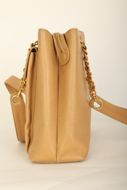 Chanel Caviar Turnlock Tote
