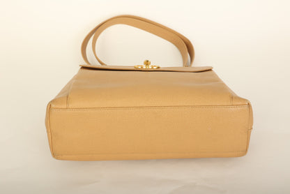 Chanel Caviar Turnlock Tote