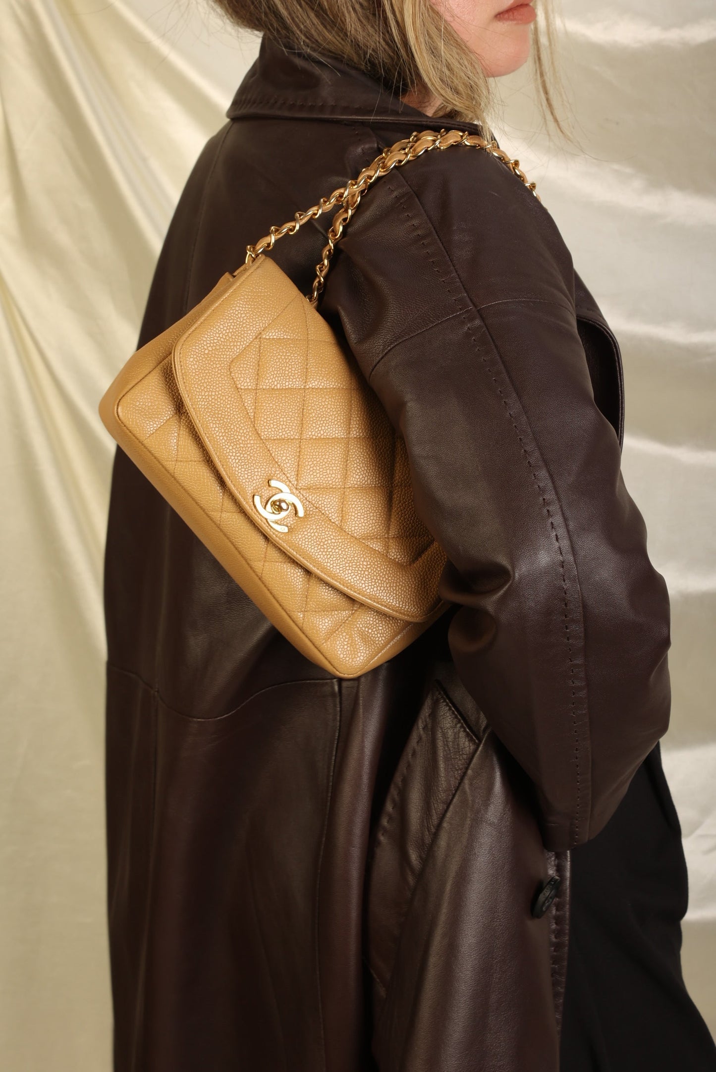 Extremely Rare Chanel Caviar Small Diana