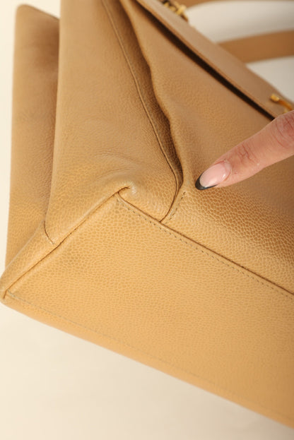 Chanel Caviar Turnlock Tote